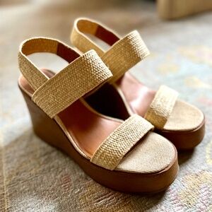 Lucky Brand Delukah Platform Wedge Slingback Sandal
